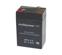 Multipower 6V / 4.5Ah Blei-Akku MP4.5-6