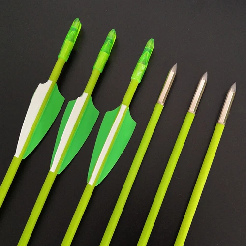 6/12pcs 31" Archery Fiberglass Arrows Target Practice Recurve Bow Hunting - Bild 13 von 49
