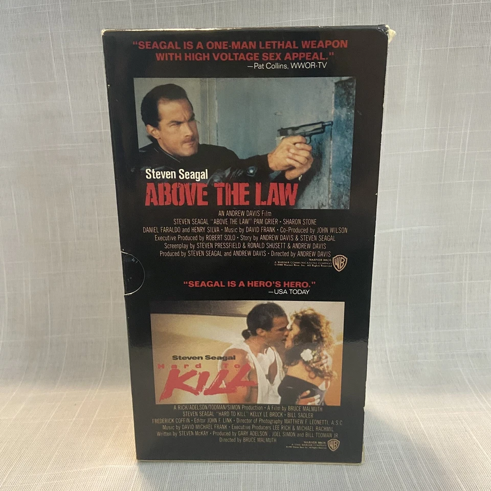 Steven Segal Twin Pack VHS Hard To Die Above the Law Pam Grier - Image 3 of 4