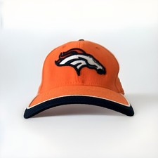 Denver Broncos NFL New Era 39THIRTY Flex-Fit Cap Hat Orange Navy MEN'S L-XL