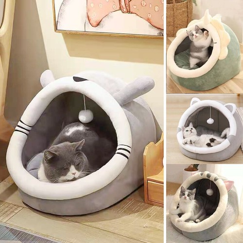 Washable FAST Pet Cat Igloo Bed Soft Warm Snug House Cat Dog Puppy Kitten Cave