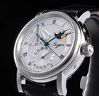 Sugess MoonPhase Master High Beat Mechanical Mens Watch Seagull 1963 SU2153SW