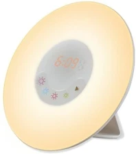 Alarm Clock, Wake up Light Sunrise Simulation Alarm Clock LED Lights with Nature