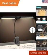 Folding Clip-On LED Piano Lamp with Anti-Glare Design  Rechargeable Battery