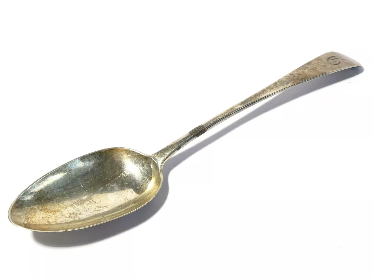 Silver serving spoon clearance