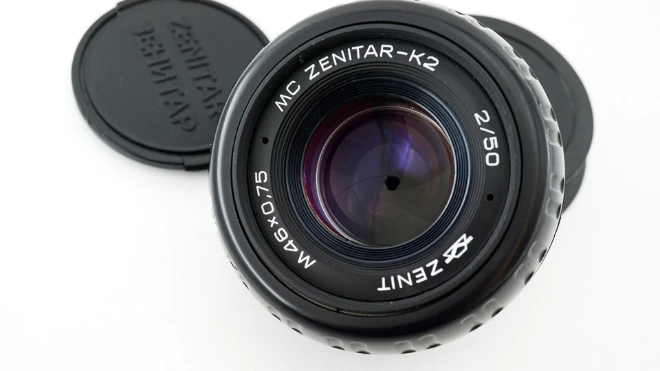 Vintage KMZ Lens MC Zenitar K-2 2/50 portrait Bokeh monster SLR Pentax K mount - Image 3 of 4