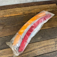 Vintage Wheel Reflector Set Spoke Mount Sate Lite 777 Long Curved NOS Amber A1