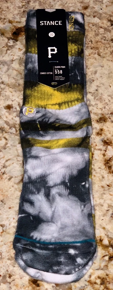 STANCE MLB Pittsburgh Pirates Summer League Crew Socks NEW Mens Sz M Fits 6-8.5 - Image 3 of 4