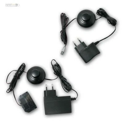 WORLD-TRADING-NET Alimentatore spina LED, con interruttore a pedale e mini connettore LED 12V DC 1,8/6/18W