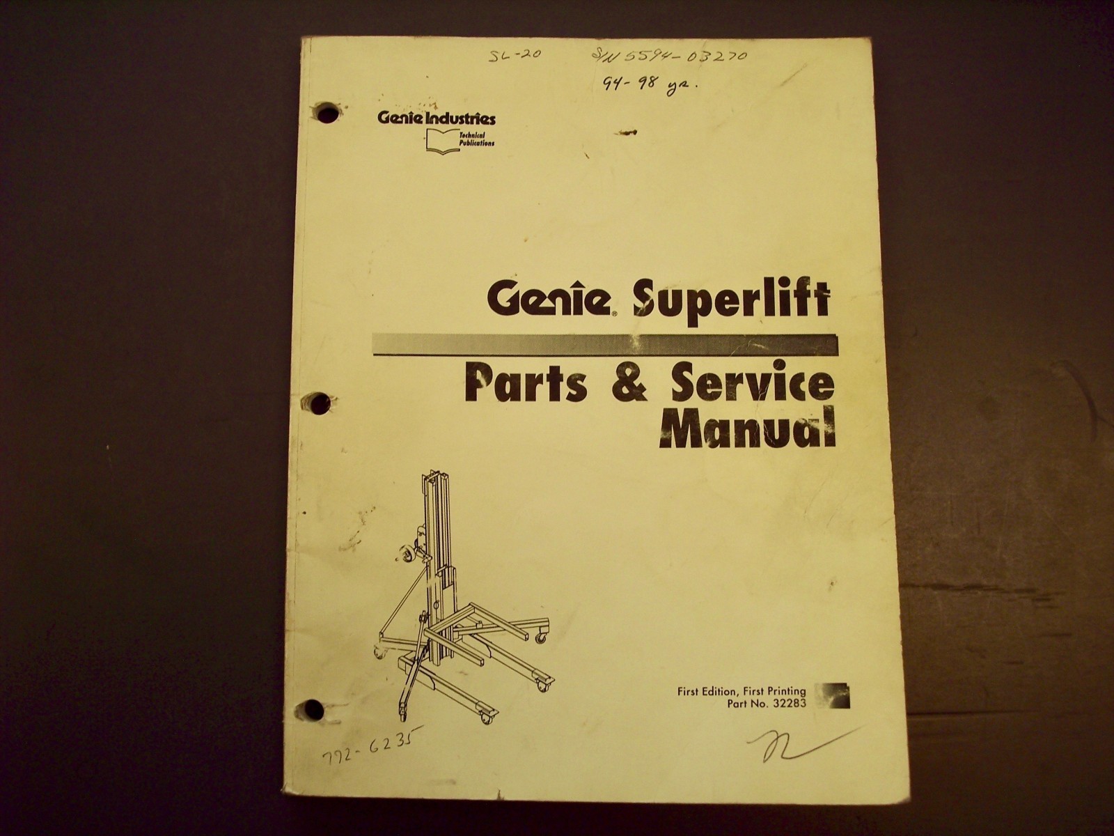 Genie Superlift Parts Manual