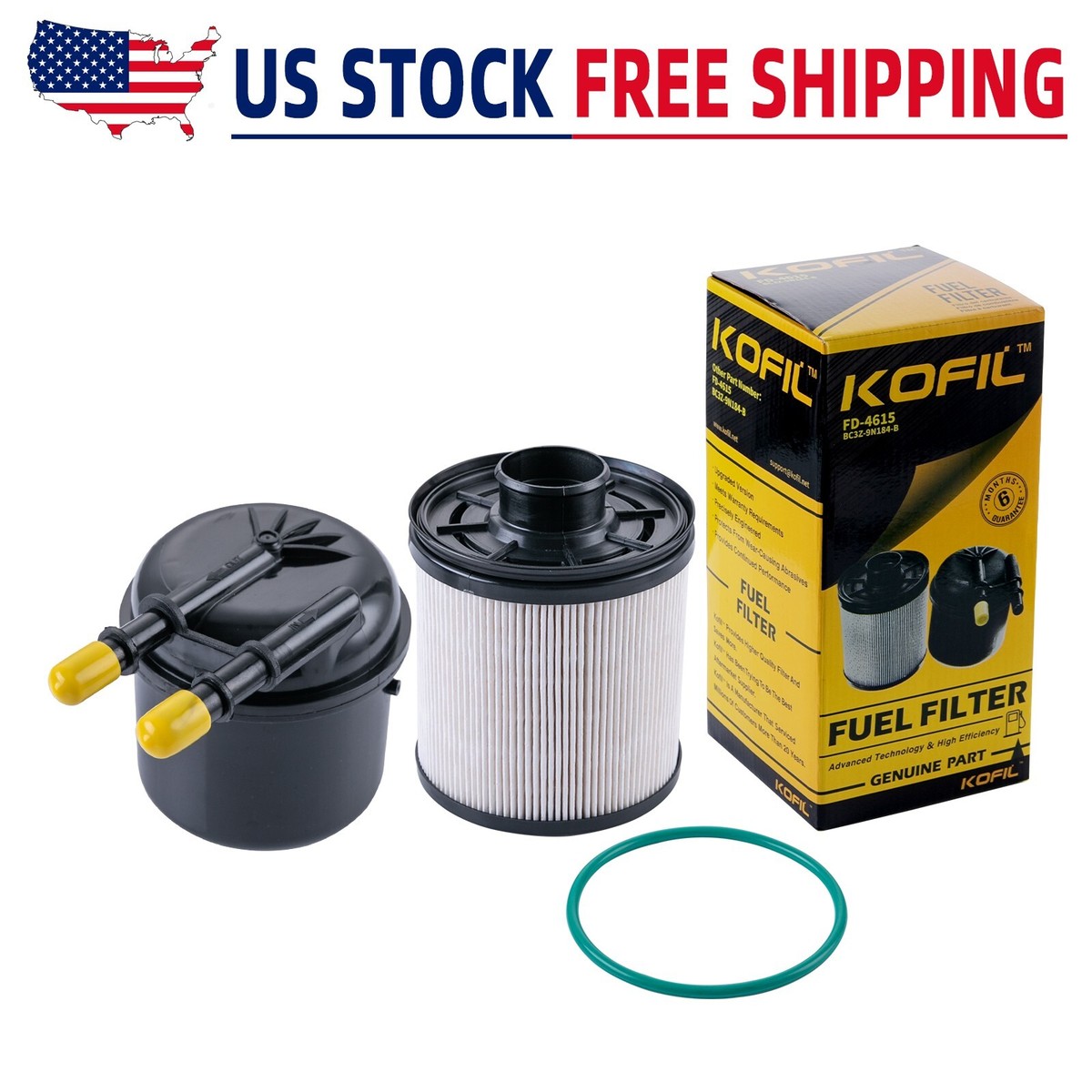 Motorcraft Fd-4615 Fuel Filter Genuine Ford Motorcraft Fuel Filter Kit