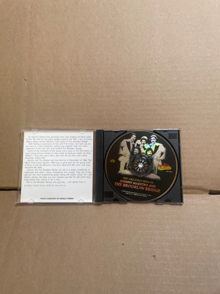 The Greatest Hits Of Johnny Maestro & The Brooklyn Bridge CD 1992 Collectables Foto 3 de 3