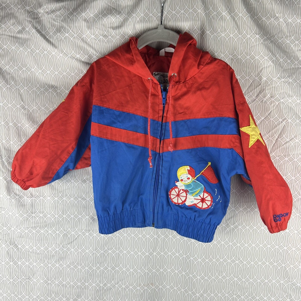 VTG 80s 90s Colorblock Kids Windbreaker Jacket Zip Up Hooded VTG 80s 90s Colorblock Kids Windbreaker Jacket Zip Up Hooded