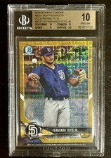 2018 Bowman Chrome Fernando Tatis Jr Rc Gold Refractor /50 BGS 10 PRISTINE