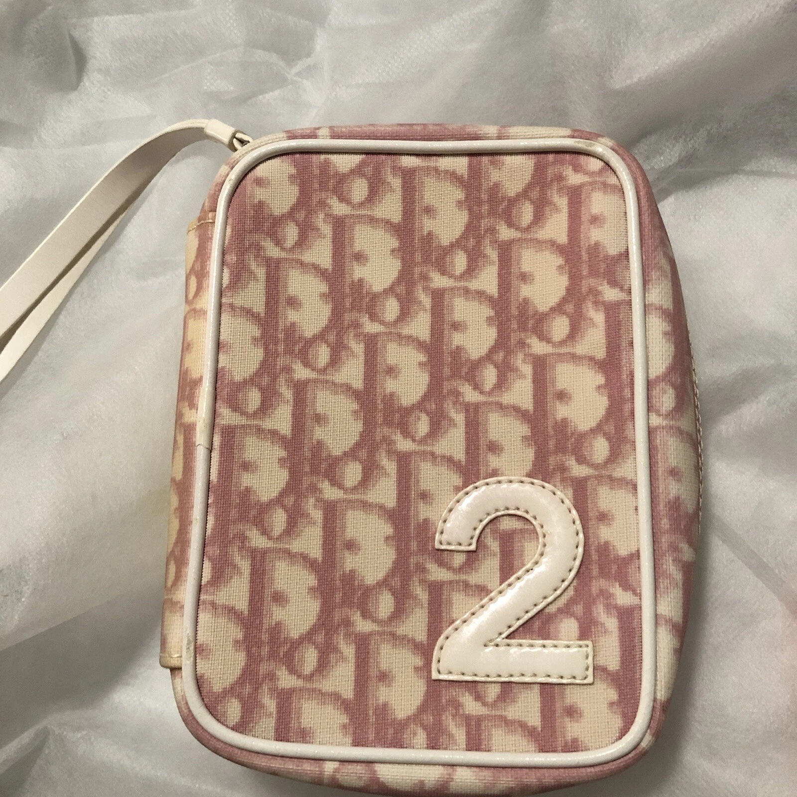 Pochette Christian Dior rose vintage
