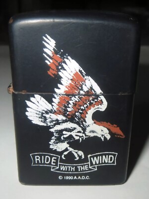 HARLEY DAVIDSON EAGLE Pipe Cigar CIGARETTE LIGHTER -  RIDE WITH THE WIND