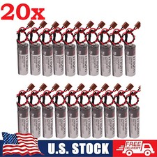 20pcs Toshiba ER6VCT 3.6V PLC Battery with Small JAE Plug for Robot OTC Battery