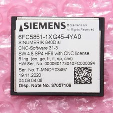 Siemens Sinumerik 840D SL / 6FC5851-1XG45-4YA0  / CNC-Software 31-3 (6 Sprachig)