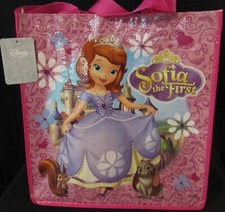 NEW Disney Store Pink Sofia the First Tote Shopping Bag Clover, Mia Whatnaught