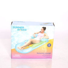 Summer Waves Inflatables Relaxing Swimming Pool Beach Lake Lounge Chair Over 5'