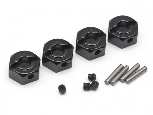Boom Racing BR113008BK 12mm Aluminum Wheel Hex (5mm wide) Adapter with Steel