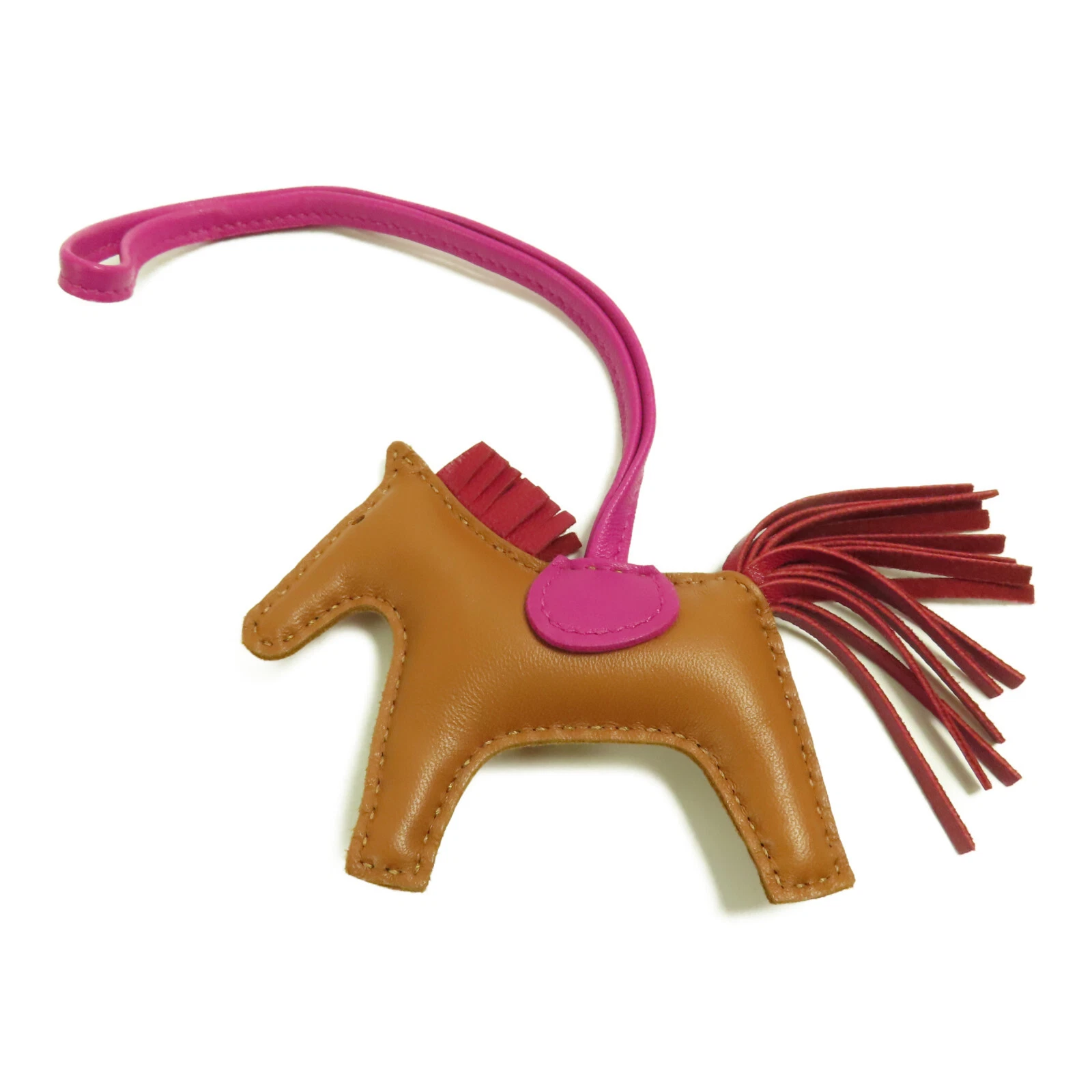 HERMÈS HERMES Rodeo PM Charm Veloce Pelle Marrone Viola