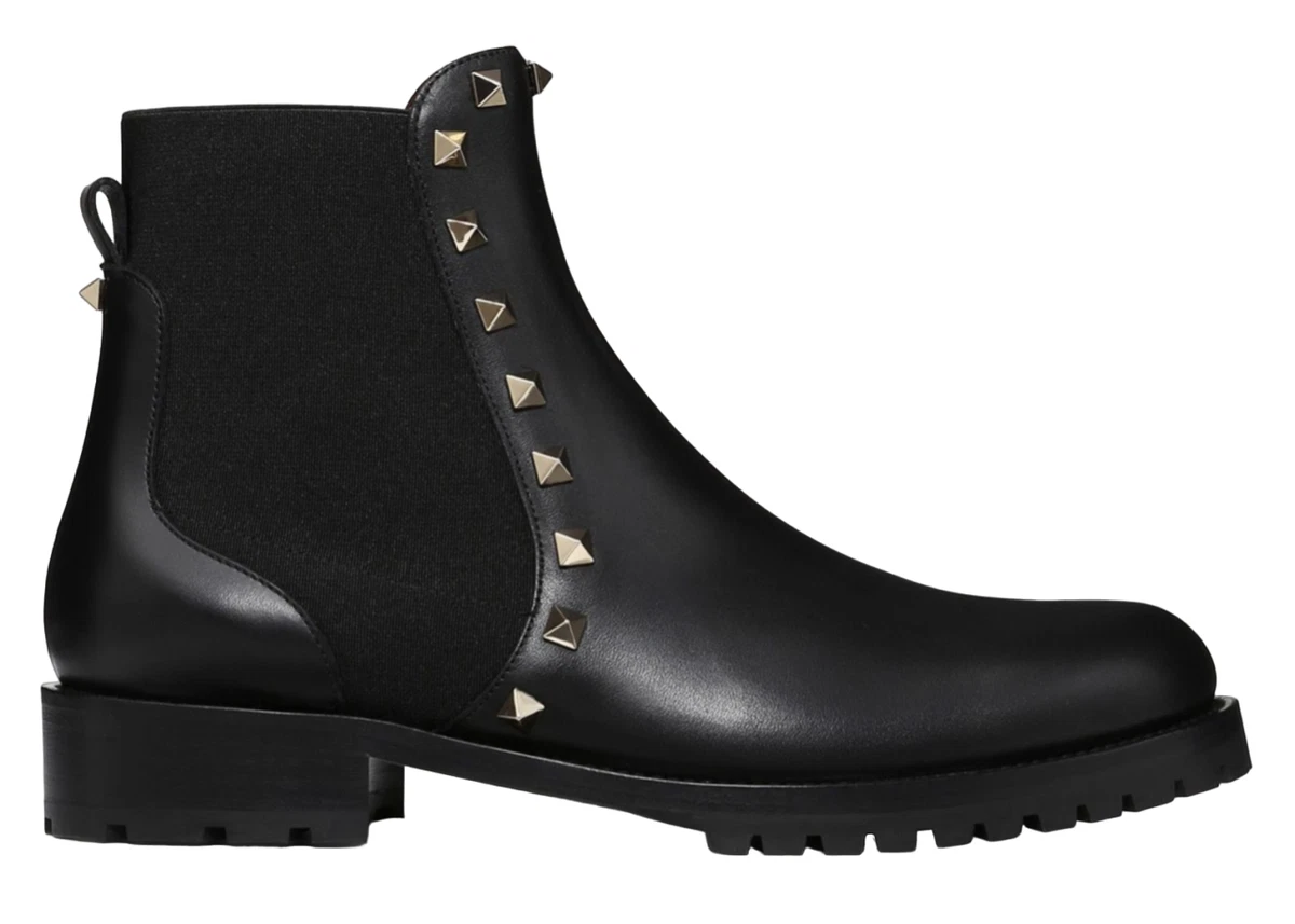 Valentino leather hotsell ankle boots