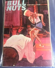 BULL NUTS 1968 VINTAGE PULP NOVEL GAY INTEREST GREEN LEAF CLSC AB451 VERY RARE