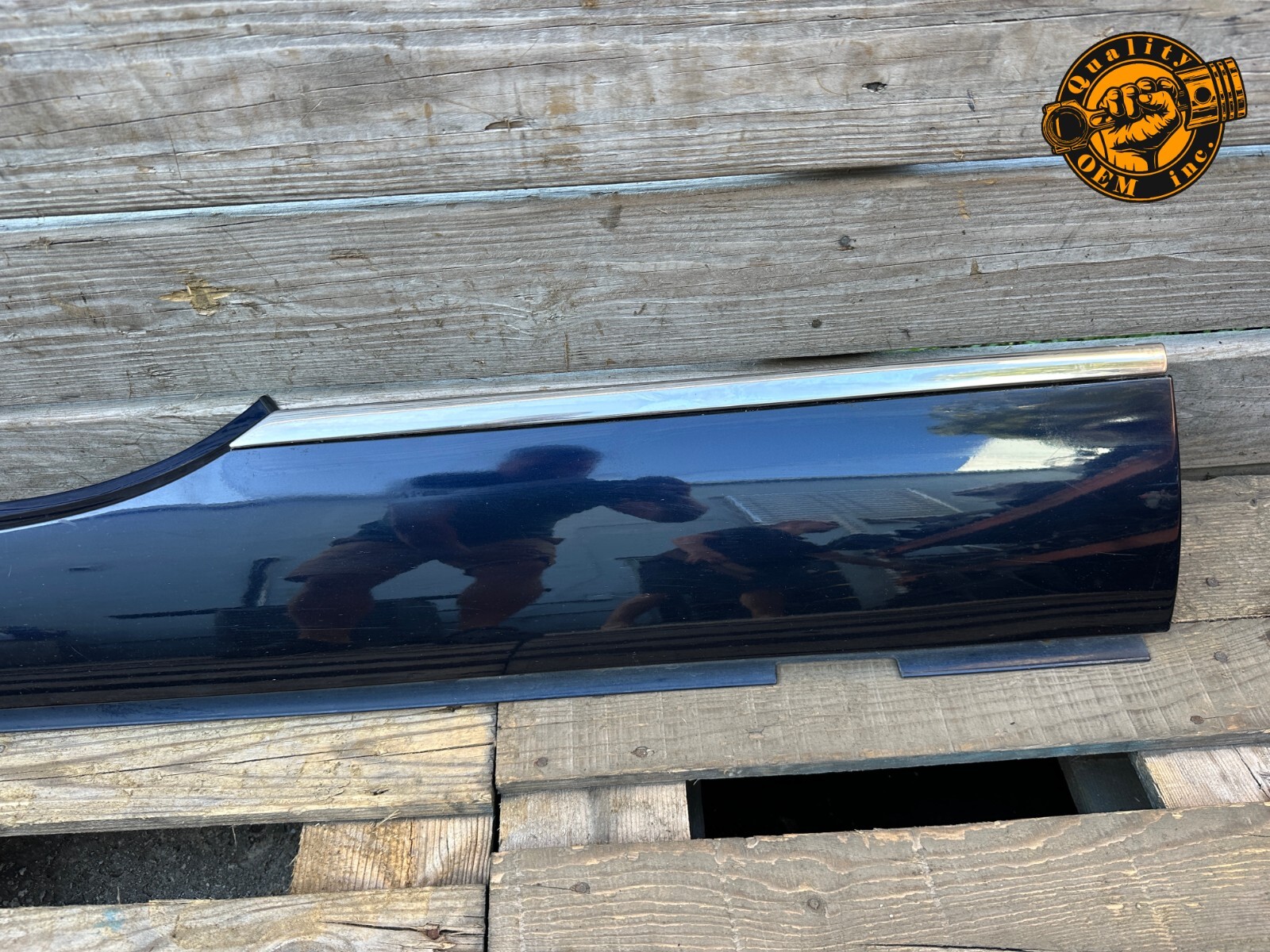 2003-2010 BENTLEY CONTINENTAL GT - LEFT SIDE SKIRT ROCKER MOLDING PANEL OEM 49k