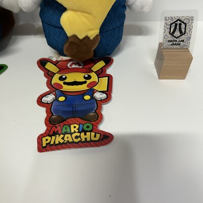 Nintendo Mario & Luigi Pikachu Plush Toy Set with tag Pokemon