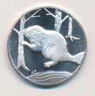 AAA PRECIOUS METALS PORTLAND OREGON BEAVER 1 ONE TROY OUNCE 999 SILVER ROUND