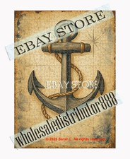 500 piece jigsaw puzzle Nautical Anchor Ch maritime retro