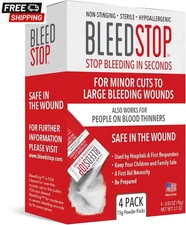 Bleedstop™ First Aid Powder for Blood Clotting, Trauma Kit, Blood Thinner Patien