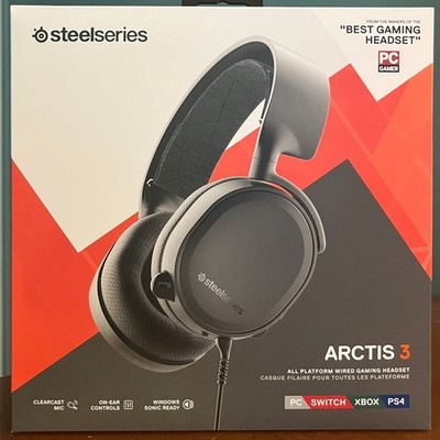 SteelSeries Arctic 3: All Platform Wired Gaming Headset PC, Switch, XBOX, PS4/5