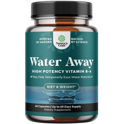 Water Away Diuretic Pills Water Retention Bloating Relief Dandelion Hinchazon
