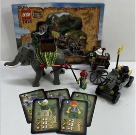 LEGO 7414 Elephant Caravan Adventurers Orient Expedition 2003- 100% Complete