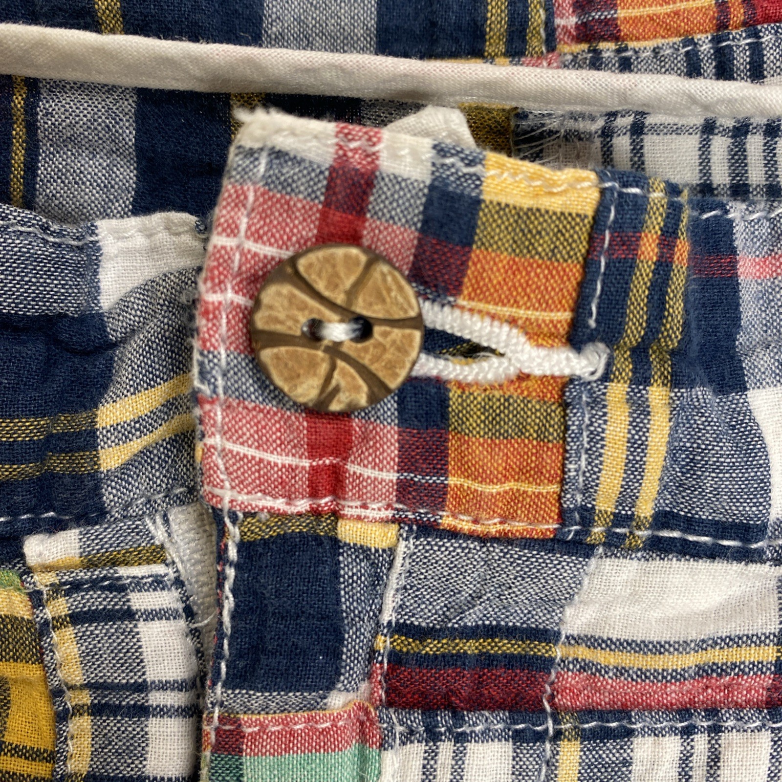 BARRY BRICKEN Multicolored Plaid Patchwork Mens 3… - image 7