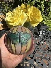 Butterfly Orb Ball Decor Bowl Filler Multicolor Butterfly Resin 4”