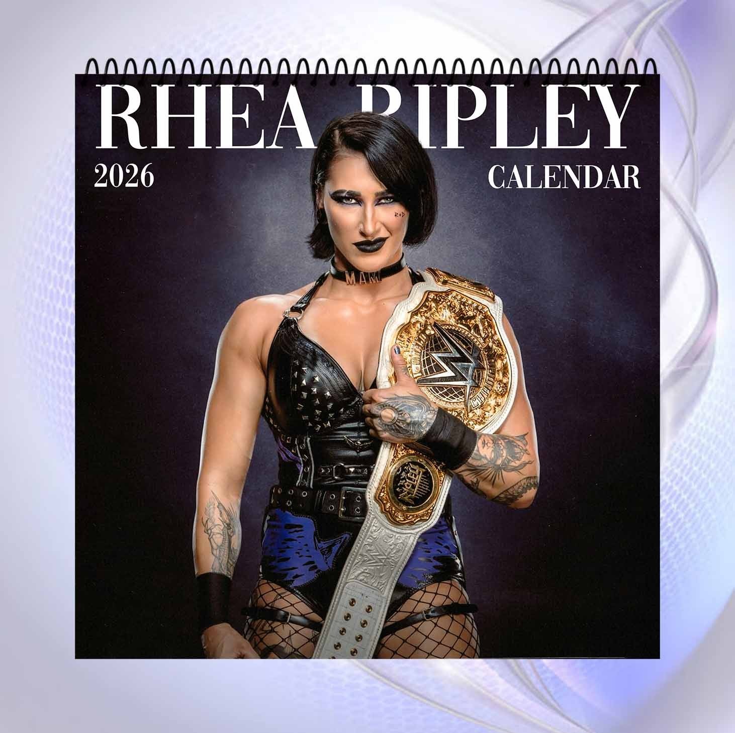 Rhea Ripley 2026 Calendar, WWE Superstar Wall Calendar, Wrestling Fan Gift
