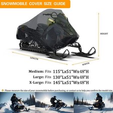 Black Snowmobile Sled Cover For Arctic Cat ZR 580 – 1994-1997, SBU Brand