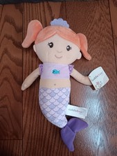 Mika Mermaid Plush Doll Cuddle & Co Russ Purple Outfit, Preowned Has Tags