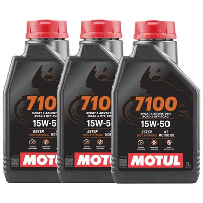 OLIO MOTORE MOTUL 7100 4T 10W40 100% SINTETICO A BASE ESTERE 3 LITRI