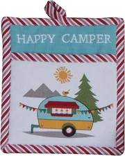 Kay Dee Designs HAPPY CAMPER Camping Life Cotton Pocket Oven Mitt NEW