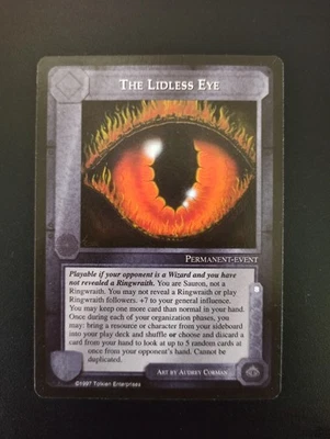 Meccg-Middle Earth. The Lidless Eye unplayed from 1997 Mint - Photo 1/2