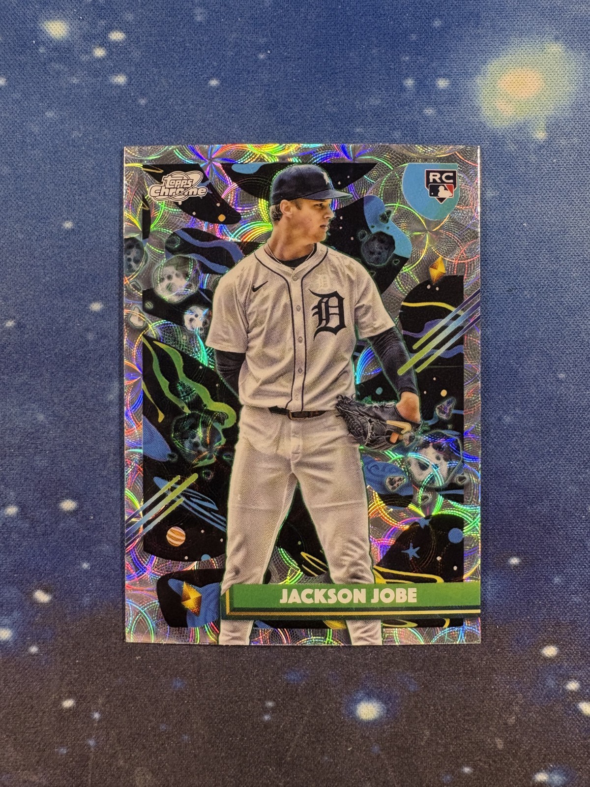 Jackson Jobe 2025 Topps Cosmic Chrome #142 Nucleus Refractor Rookie RC TIgers
