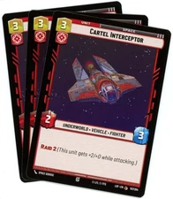 x3 Cartel Interceptor - 157/264 - Legends of the Force - Star Wars Unlimited