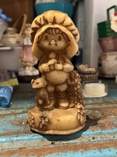 Vintage Handcrafted  Holly Hobbie Wax Figurine. 