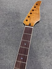 AAAA 22fret roasted Flame maple rosewood Electric guitar Neckpart suhr 12 radius
