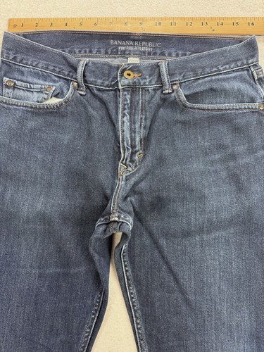 Banana Republic SelvedgeVintage Straight Jeans Men 33x30 Denim Stretch 778897-00 - Picture 8 of 13