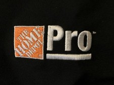 NEW XL Clique Embroidered Home Depot Full Zip 7 Pocket Soft Shell Fleece Lined